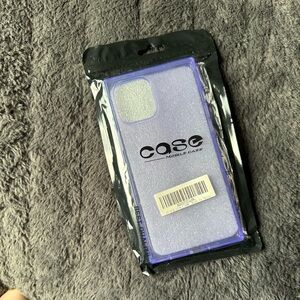 iPhone 12 Pro Max clear purple phone case